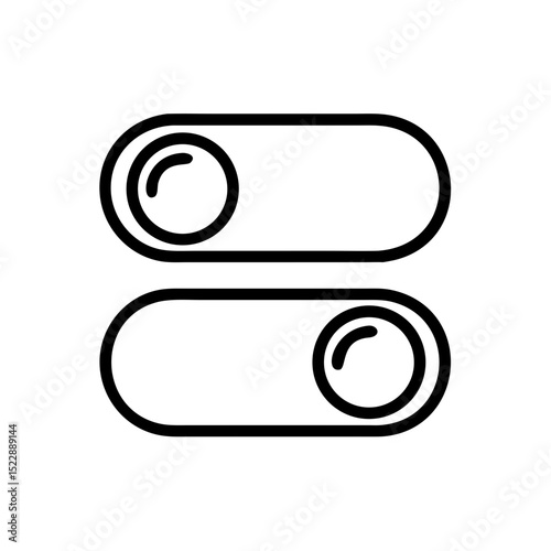 on switch toggle button icon design