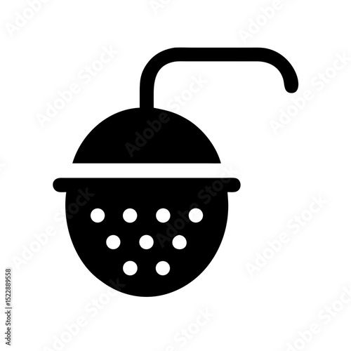 Tea Infuser Icon in Minimalist Style for Kitchenware Blogs, Beverage Websites, Cooking Articles, and Culinary Social Media Content  