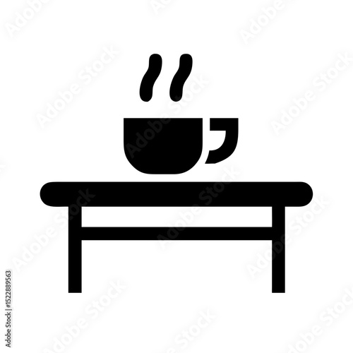 Hot Tea Cup on Table for Beverage Blogs, Cozy Home Decor, Relaxation Websites, Dining Menus, and Social Media Content  