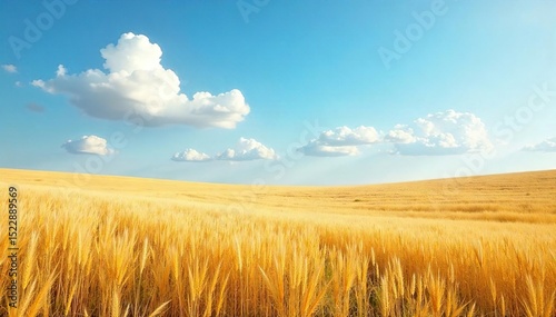 Vast, unending expanse of golden prairie grass gently swaying in the breeze under a big sky Perfect for backgrounds, travel, and nature projects , plains, vista