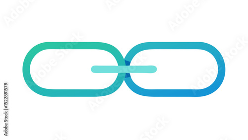 Link Icon – Chain Connection Vector Illustration

