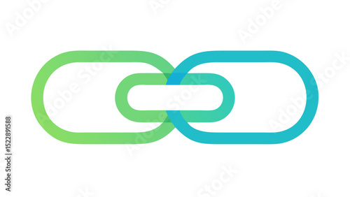 Link Icon – Chain Connection Vector Illustration

