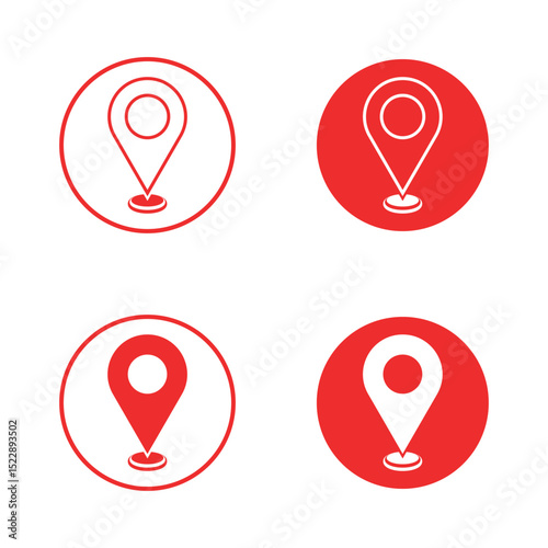 Set of location pin icon set. GPS and map pin icon. navigation vector icon collection. map marker pointer icon set. Destination Symbol. GPS location icon collection.