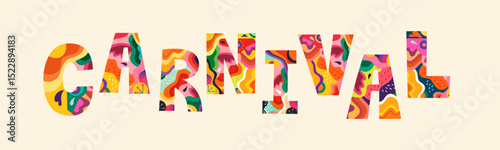 Carnival party. Design for holiday celebration, Brazil Carnival or party	