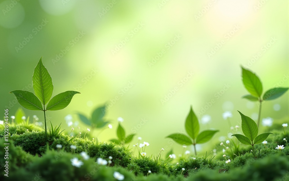 Naklejka premium green eco business sustainable environmentally friendly background, organic natural template, banner with copy space suitable for banner brochure card poster flyer coupon. nature protection concept