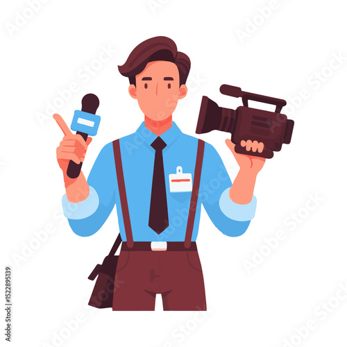 journalist illustration design