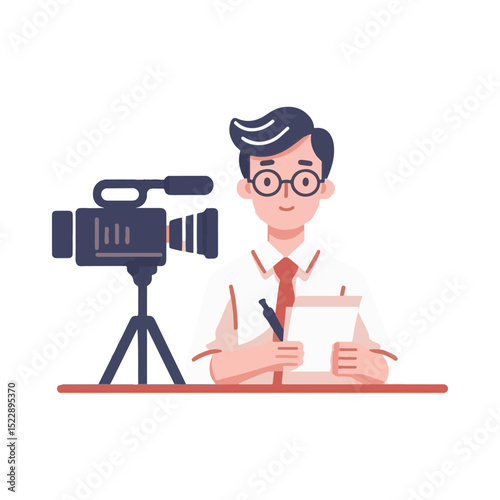 journalist illustration design