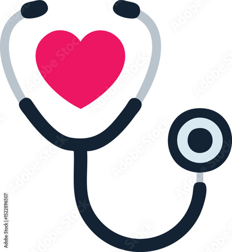 3d realistic vector medical stethoscope. Isolated icon illustration.