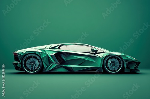 A conceptual visualization of a sports car photo