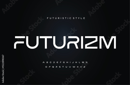 Creative simple modern urban alphabet font. Digital abstract futuristic, logo, music, sport, minimal technology typography. Simple numeric vector illustration