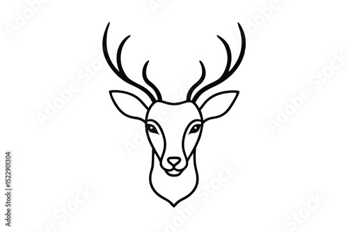 elegant-deer-head-illustration--nature-symbol--whi.eps