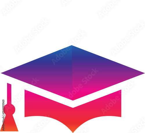 mortarboard icon or logo isolated sign symbol vector illustration - high quality black style vector icons