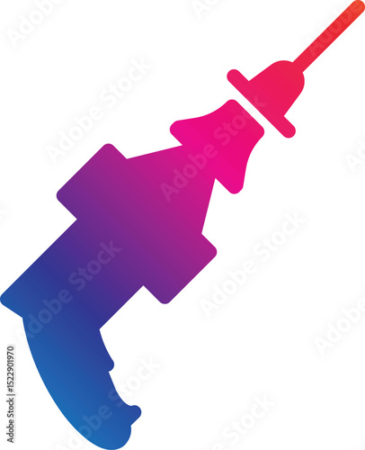 Power tool drill screwdriver silhouette