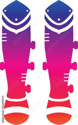 Knights with swords, isolated heraldic vector mascots. Heraldic symbols of royal knight in helmet with red plumage, ancient soldiers. Medieval warriors or guard icons