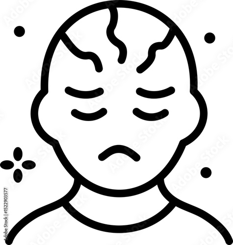 Nervous breakdown can be incredibly challenging. Mental health struggles depicted impactful imagery conveying the emotional distress associated with a nervous breakdown.