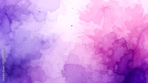 Abstract Purple Watercolor Painting Loop Animation