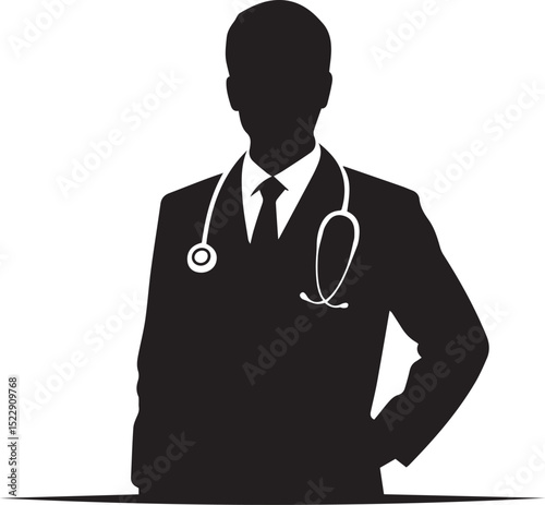 doctor silhouette vector