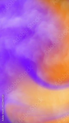 Blurred abstract background with orange and purple hues with smoke effect, ideal for web design, social media, and artistic projects. Suitable for digital designs and creative presentations.
