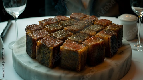Indulge in kobe beef steakhouse dining experience tokyo food photography elegant ambiance close-up culinary delight