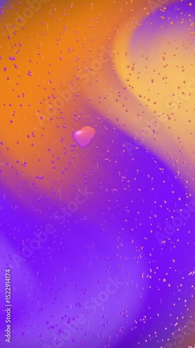 Purple and orange abstract background with raindrop effect suitable for artistic projects, posters, websites, and graphic design.
