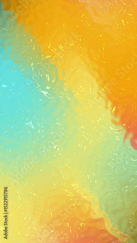 Yellow green and orange gradient with a wavy texture with waterlogging effect. Suitable for backgrounds, posters, websites, and artistic designs needing dynamic color.
