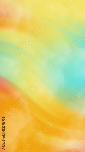 Abstract background of orange yellow and teal with smoke effect, perfect for vibrant designs, modern graphics, or artistic projects needing a bold color palette.
