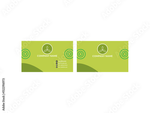 Eco friendly Simple abstract organic background, Business card design template,Modern business card template with colored abstract background.