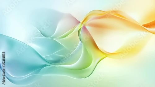 Wallpaper Mural Soft flowing abstract waves in pastel colors creating a serene background for artistic use Torontodigital.ca