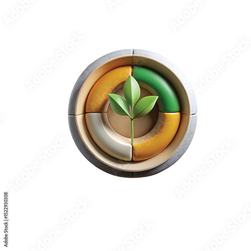 Green tea cup and leaves vector icon illustration with a glossy green web design concept