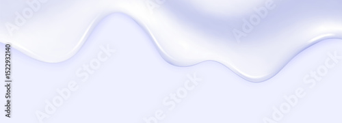 Liquid vector dripping ice cream texture.Glossy sugary flow drip.