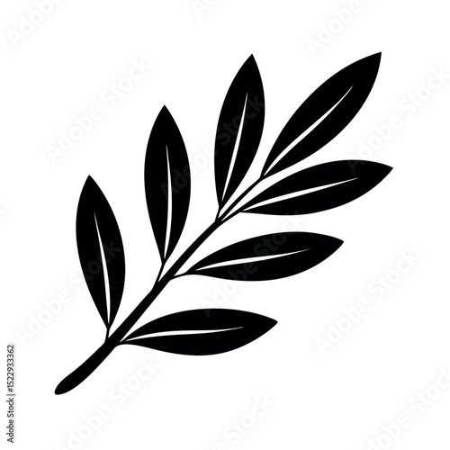 black and green leaves