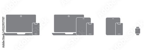Device icons: smartphone, tablet, laptop and desktop computer