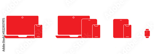 Device icons: smartphone, tablet, laptop and desktop computer