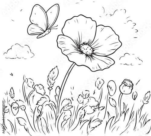black flower silhouettes with various shapes for simple and creative floral designs