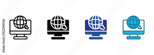 Website Icon Set Multiple Style Of