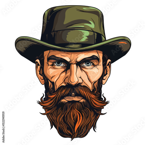 Professional Irish Man Vector Illustration for Design Projects