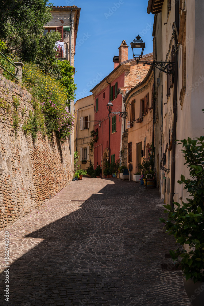 Fototapeta premium Grottammare, Marche. Spectacular glimpses, views and summer panoramas.