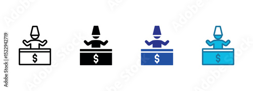 Merchant Icon Set Multiple Style Of