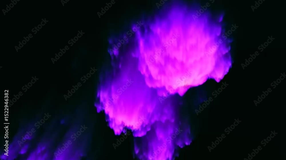 Vertical loop of abstract purple organic clouds with fluid, liquid-like motion—smooth and mesmerizing animation.
