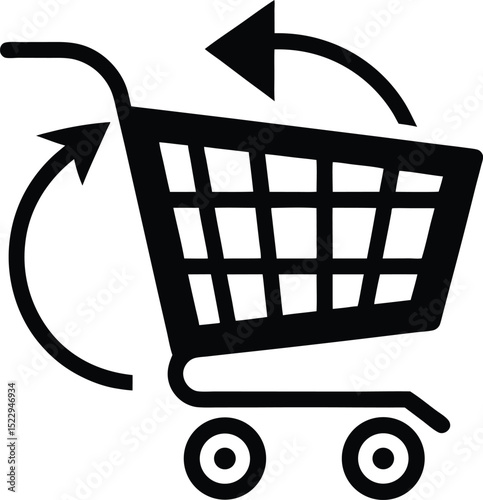 Remove from Cart Icon Minimalist Vector