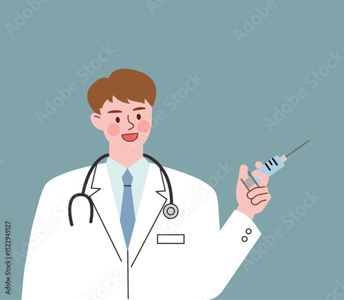 doctor holding a syringe