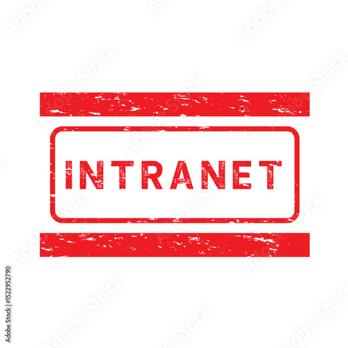 Intranet Rubber Stamp Seal Vector