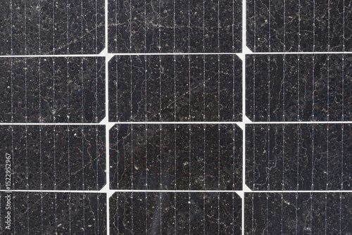 Dusty solar panels showcase need for regular maintenance and cleaning for optimal energy production
