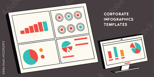 Corporate Infographics Templates: Data Visualization for Business Reports