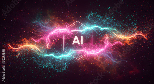 Abstract AI Energy Futuristic Technology Concept Art