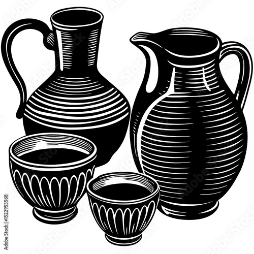 set of jugs