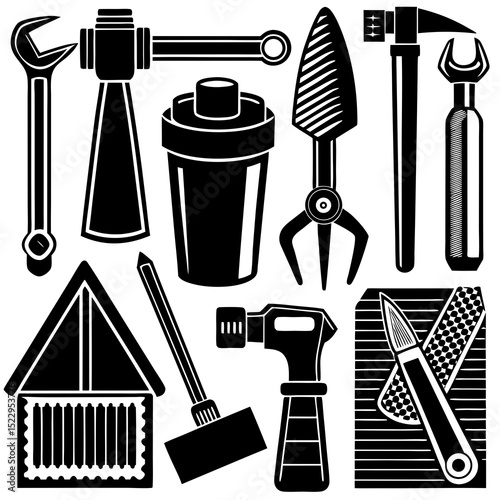 set of construction tools