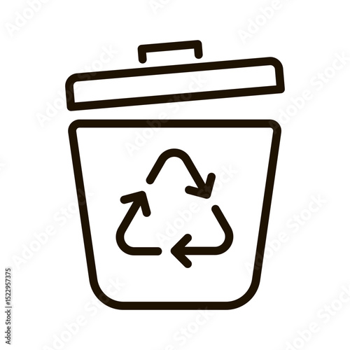 Sustainable Energy and Environmental Conservation Icon in Outline Style