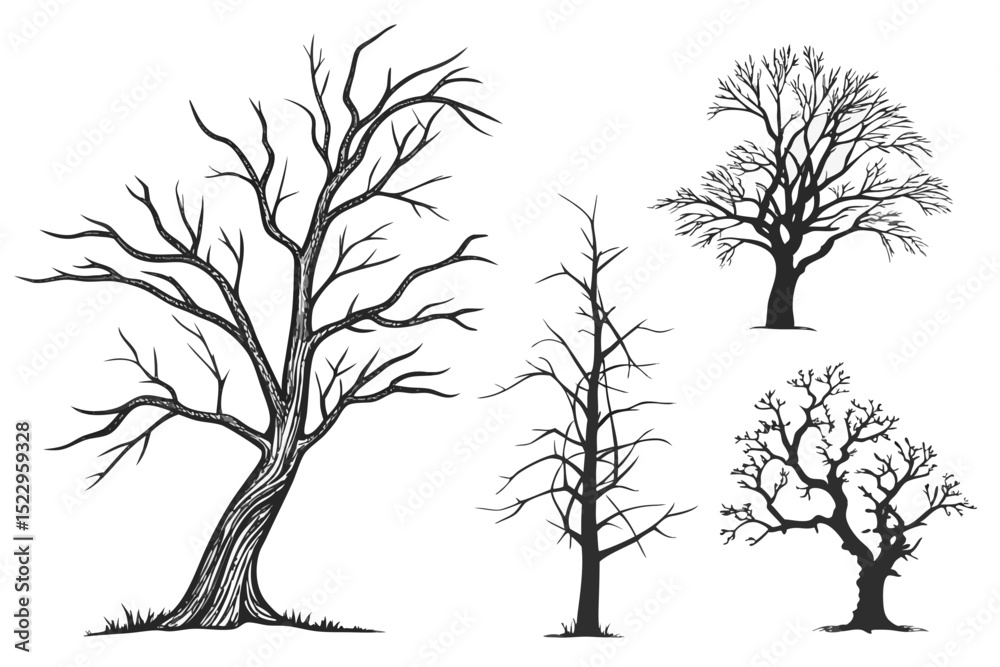 Obraz premium set of trees