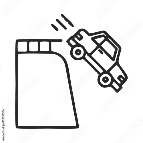 Car accident icon